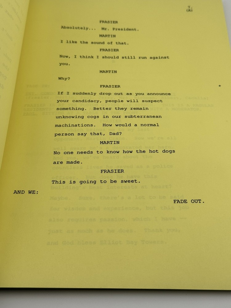 2002 Television Series Frasier Proxy Prexy