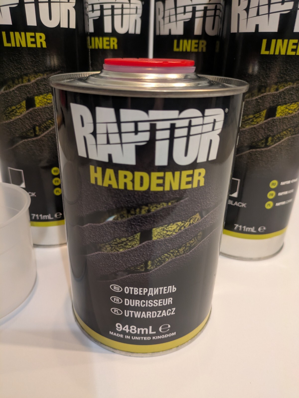 U-POL UP0820 Raptor Black Spray-On Truck Bed Liner Kit (1 Gallon)