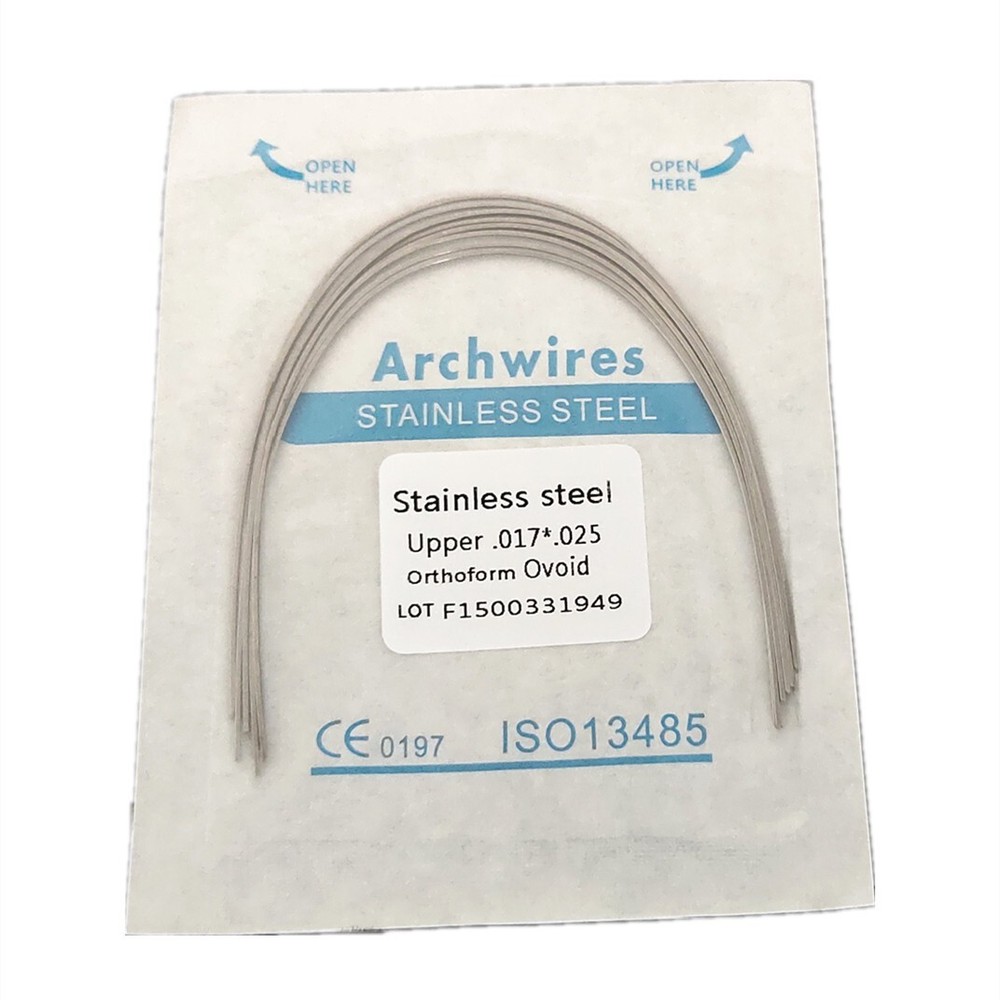 10pcs Dental Orthodontic Arch Wire Stainless Steel Rectangular