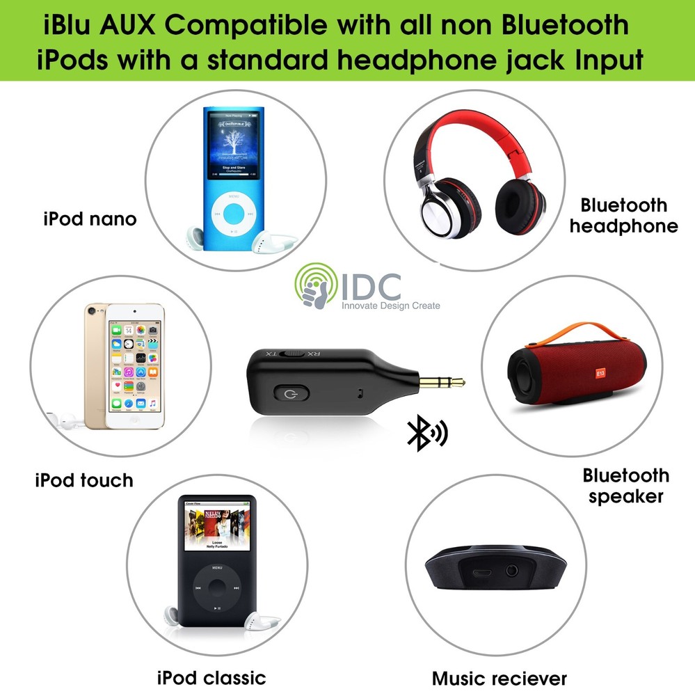 Wireless Bluetooth Adapter Dongle Transmitter for iPod iPod Nano Touch Video