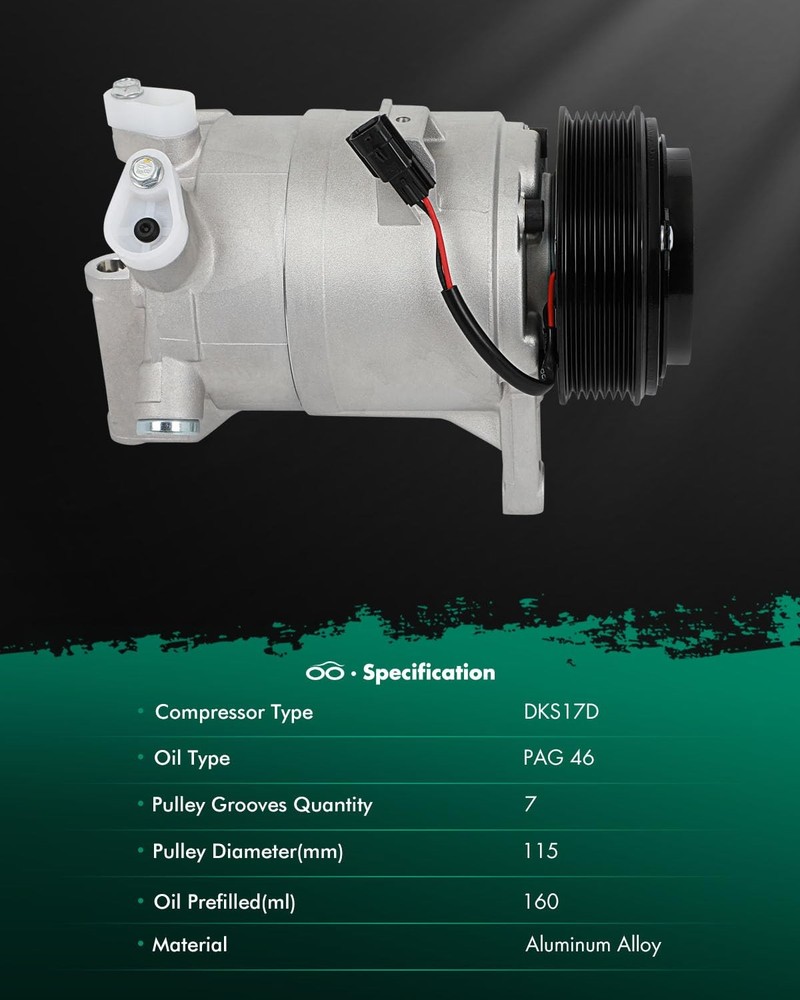 2008 - 2014 年交流压缩机带离合器适用于日产 Maxima