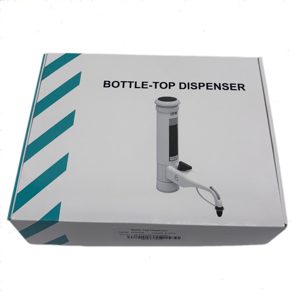 Lab Bottle-Top Liquid Dispenser Volume Range Optional For Liquid Separation New