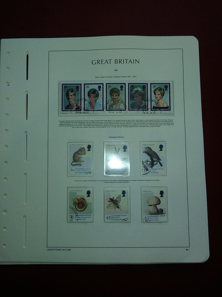 LIGHTHOUSE Commemorative Hingeless album pages Great Britain 1991-1999 Used