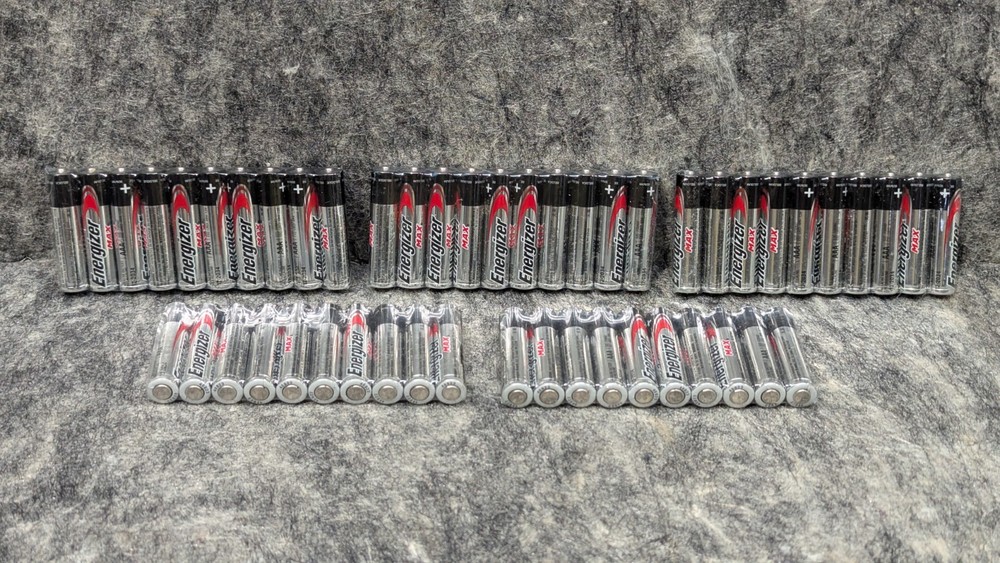🔥50 New🔥 Energizer Max AAA Batteries Alkaline E92 Bulk Pack Exp. 12/2034