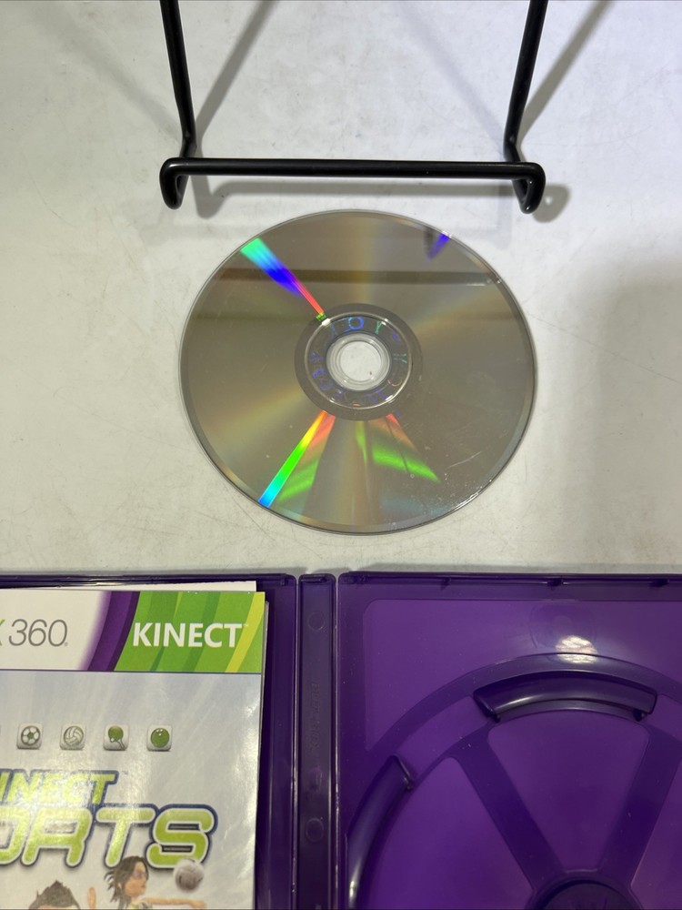 Microsoft Xbox 360 Kinect Sensor Bar W/6 Games Tested Bundle Lot #ML3