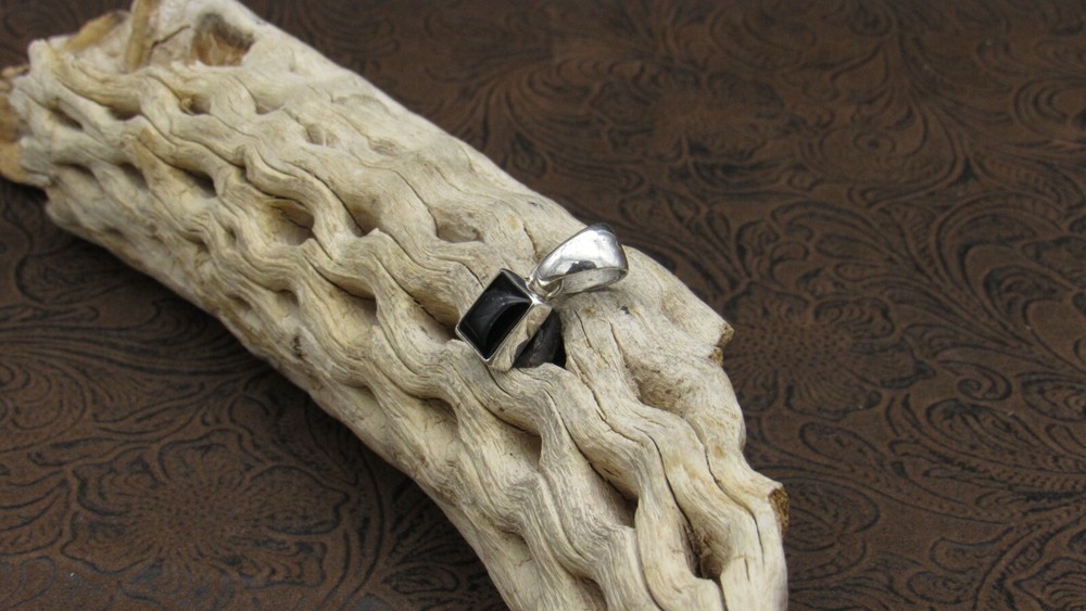 *Sterling Silver and Black Onyx Pendant
