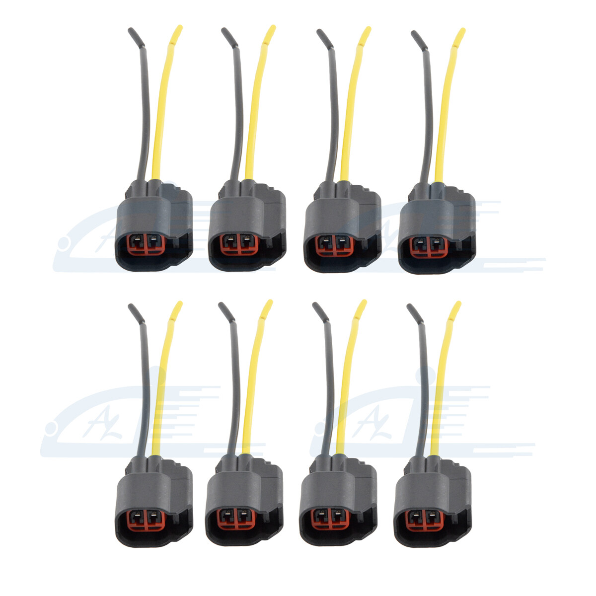 8 Fuel Injector Connector Wiring Plugs Clips EV6 EV14 USCAR Pigtail Cut & Splice