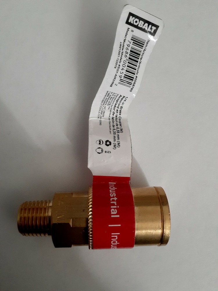 Kobalt 1/4 Inch Brass Coupler