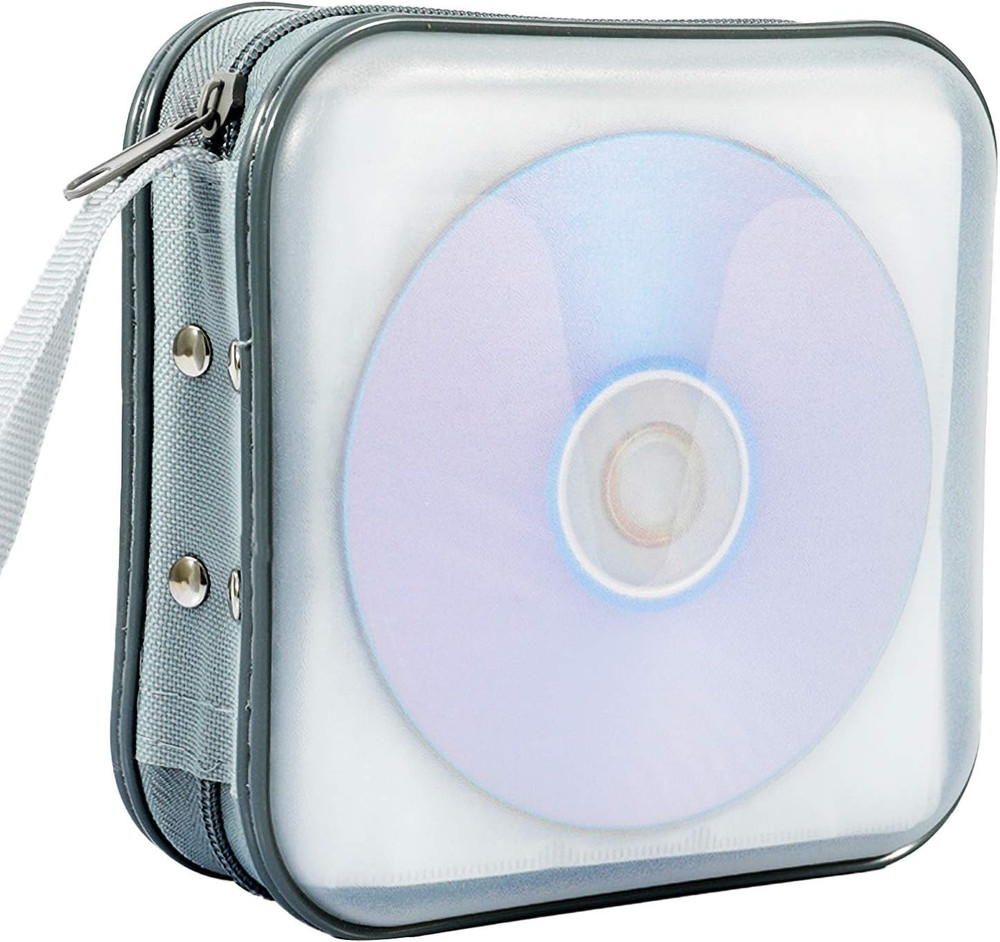 CD/DVD Case Wallet - 40 Capacity Protective Storage Organizer Binder Booklet Alb