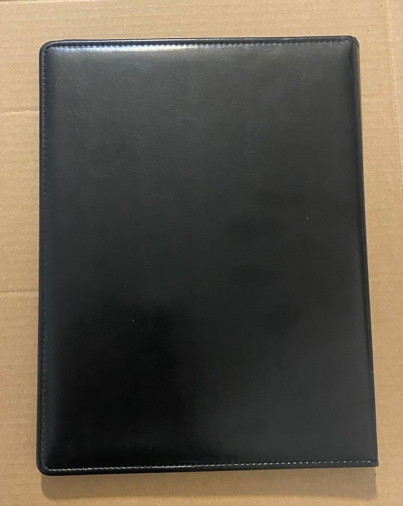 Vintage Apple Computer Leather Folio Padfolio Notebook Folder