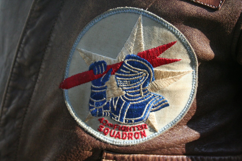 WWII Original A-2 Flight Jacket Size 40 Named 42nd Fighter Squadron