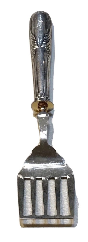 Vintage Antique Russian Early Soviet Hallmarked Monogram Silver 875 Fork Spoon