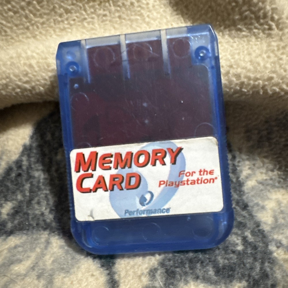 Sony PlayStation PS1 Blue  Memory Card Performance