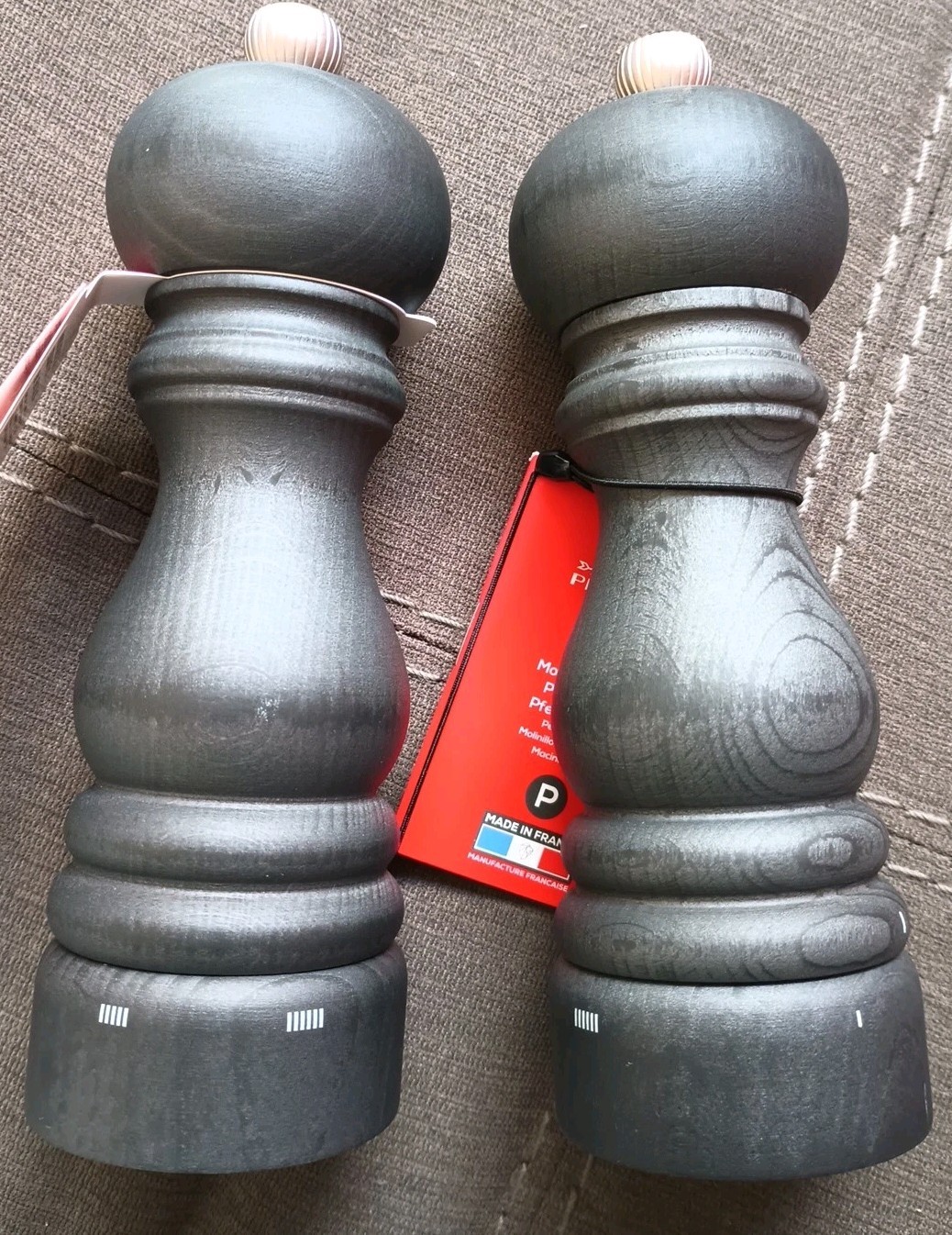 NEW Peugeot Pepper & Salt Mill SET Graphite GRAY - 18cm 7"