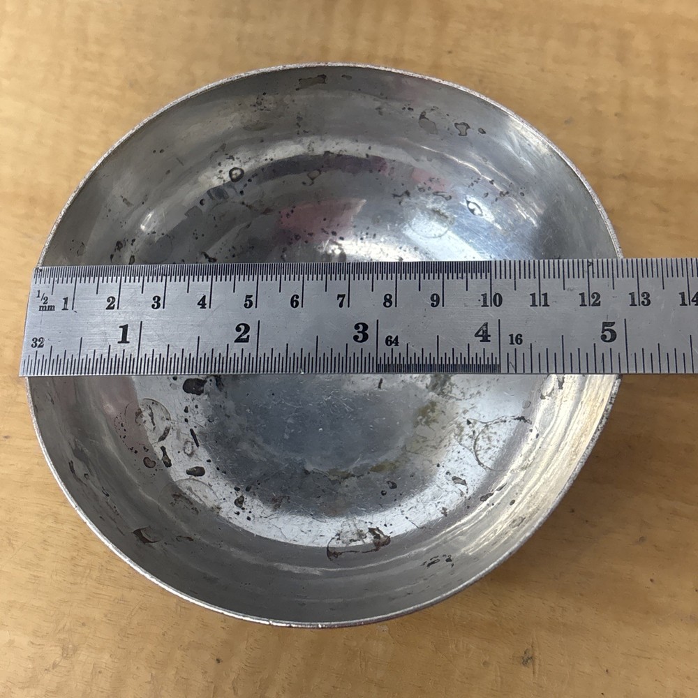 Silver Vintage Bamboo Etched Bowl
