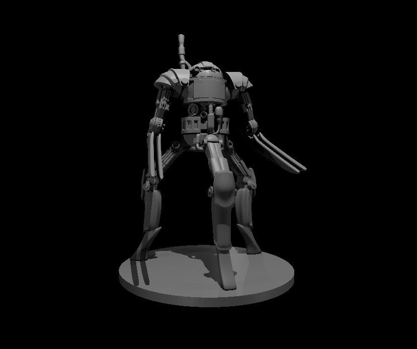 Clockwork Tri Leg Battle Robot Monster Manual 28mm Scale DND D&D Tabletop Mini