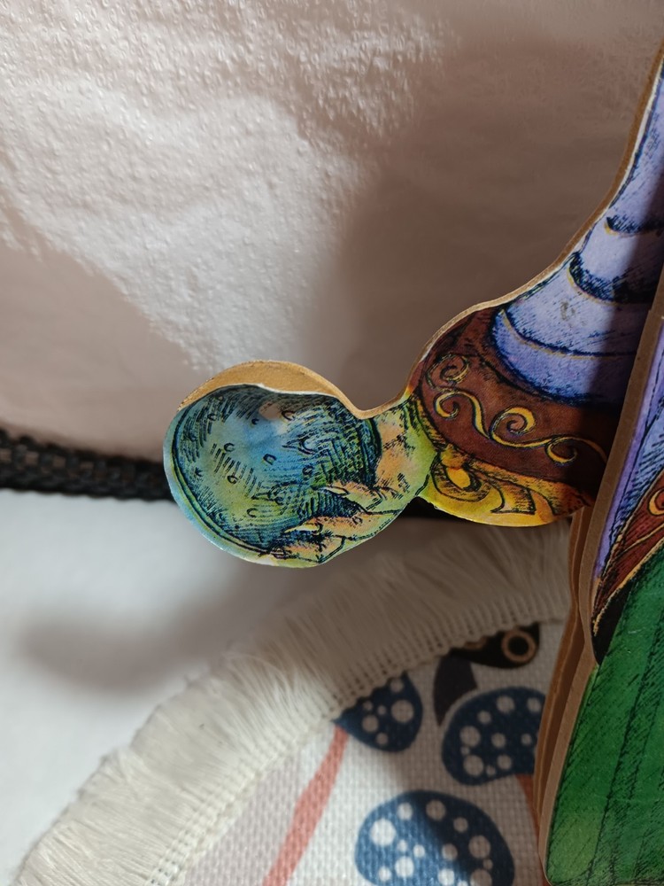 Vintage Fortune Teller Witch Pull Puppet!!