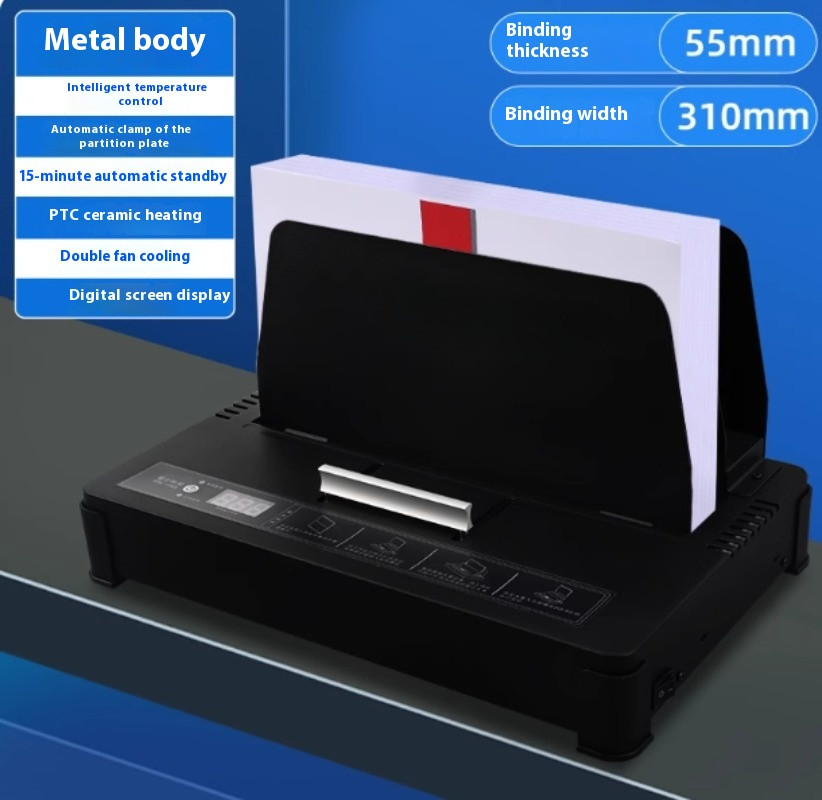 Intelligent Automatic Hot Melt Binding Machine A4 Hole-Free Binding Machine