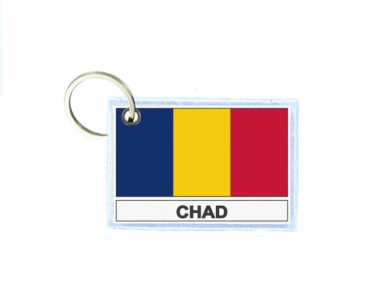 Keychain Double-Sided Flag Td CHAD