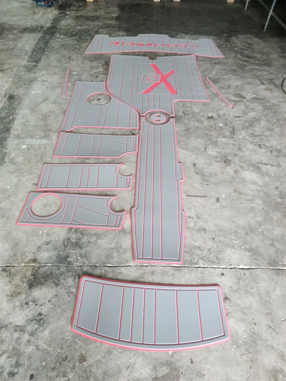 2006-2011 Mastercraft X2 Swim Platform Cockpit Pad Boat EVA Foam Teak Flooring