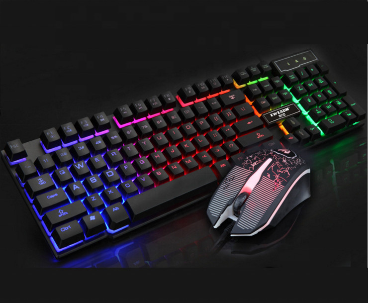 Generic RGB Keyboard Mouse Set - Black