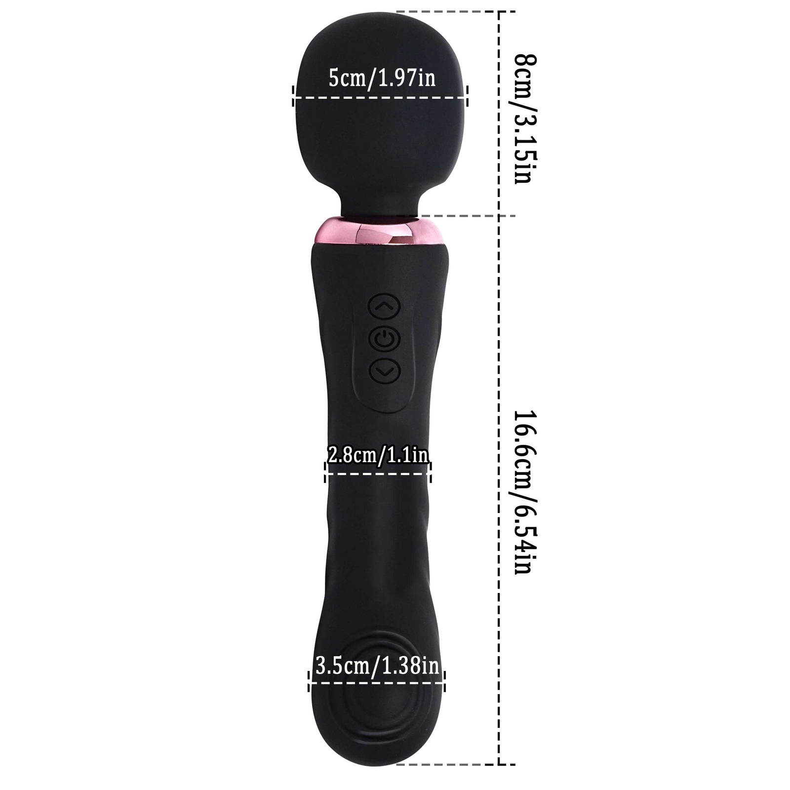 Dual Vibrator Dildo G-Spot Massage Wand Real Clit Stimulator Sex Toys for Women