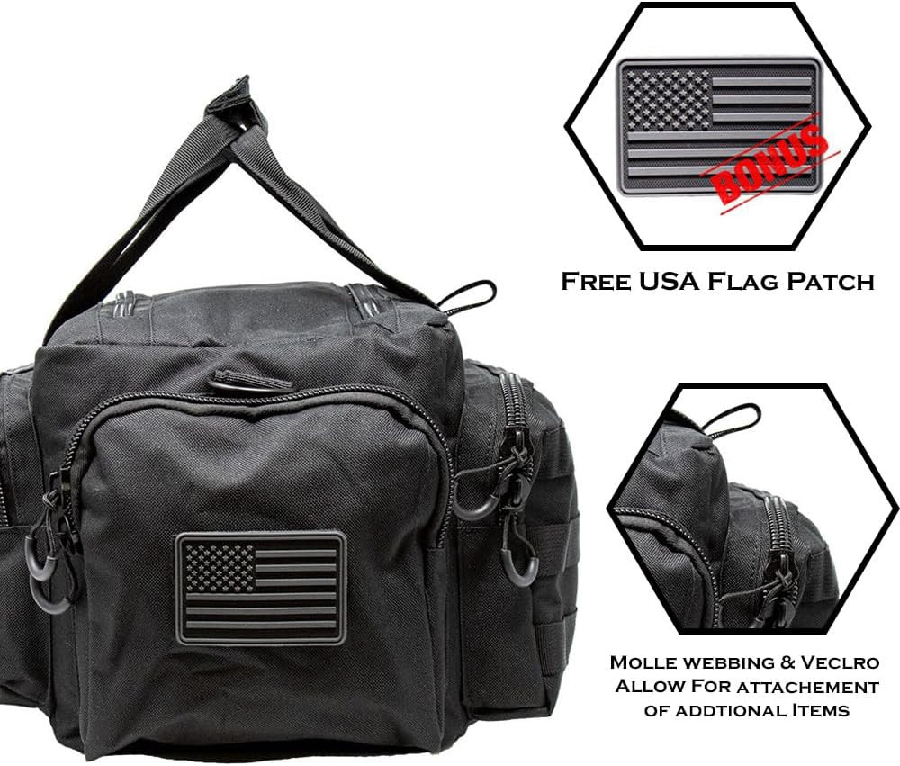 Exos Tactical Range Bag - Medium Size Range Bag for Shooting - Gun Case for Hand