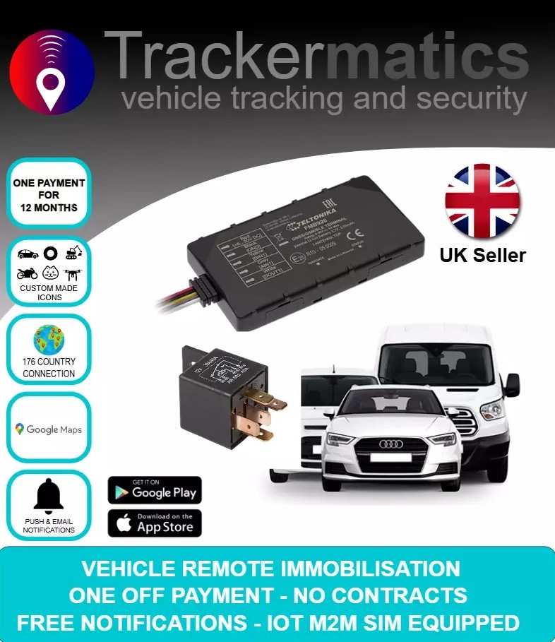 car tracker security remote immobiliser & 12 MONTHS SUBSCRIPTION
