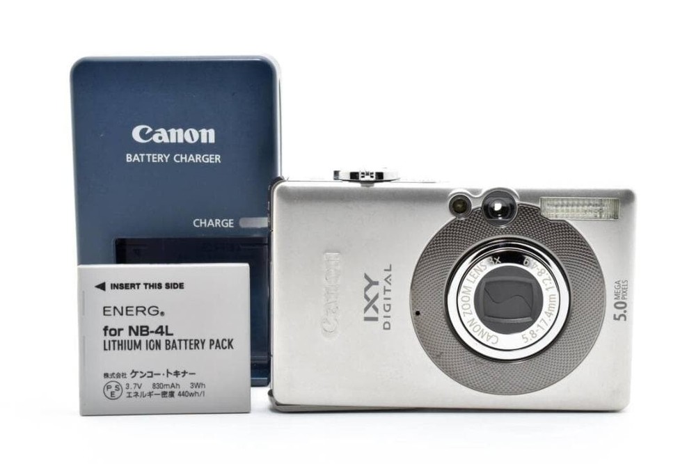 Canon IXY DIGITAL 55 Silver Compact Camera Excellent Condition Tested