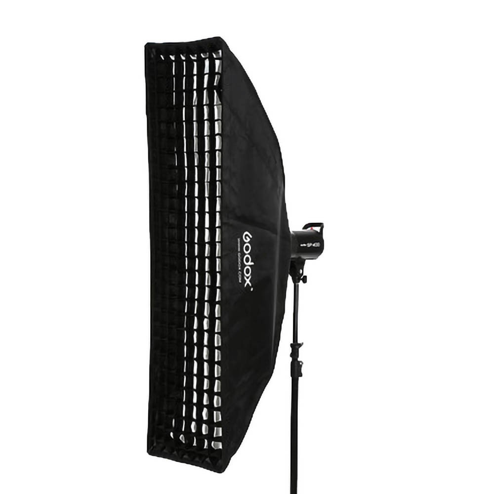 US Godox Speedlite 35*160cm Rectangular Softbox With Grid Bowens For Portrait