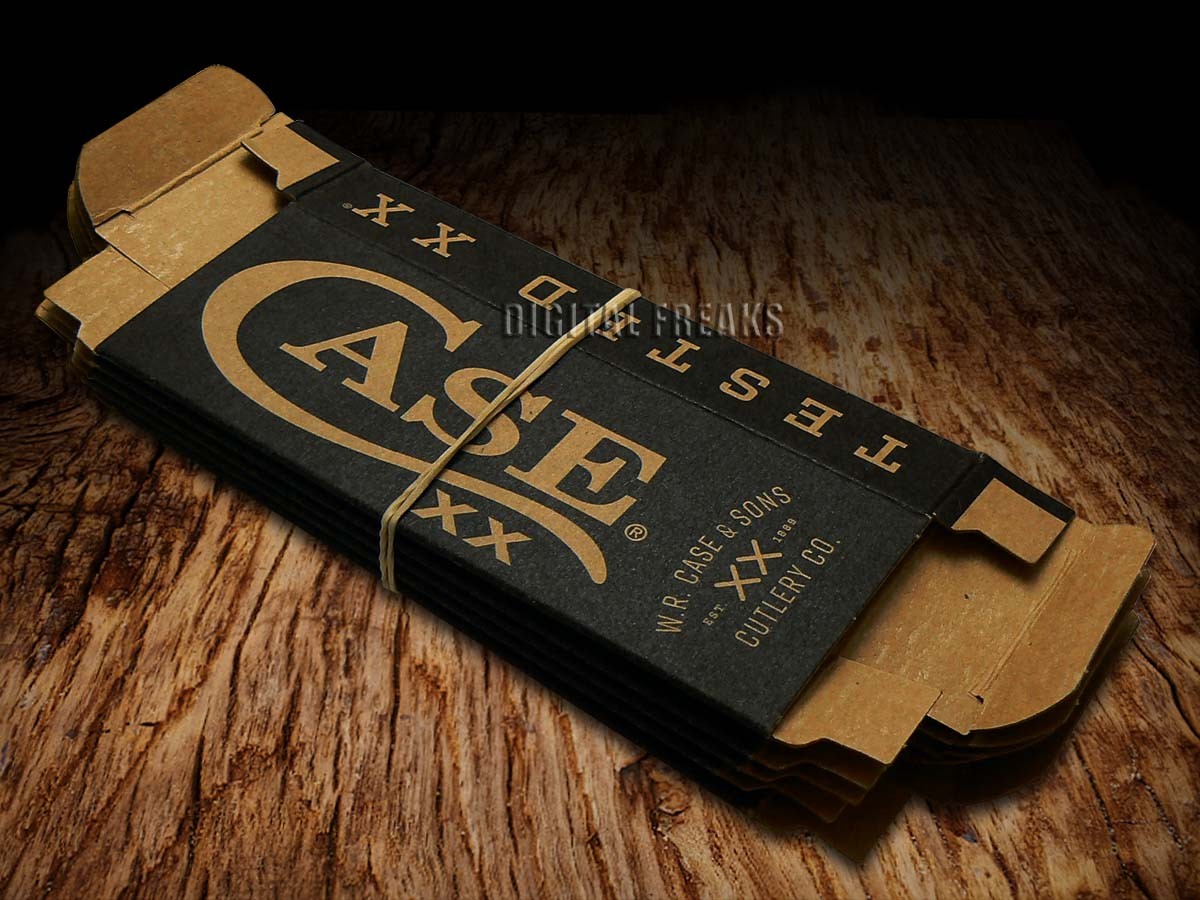 Case xx Knife Boxes for Pocket Knives Black & Tan Quantity of 5