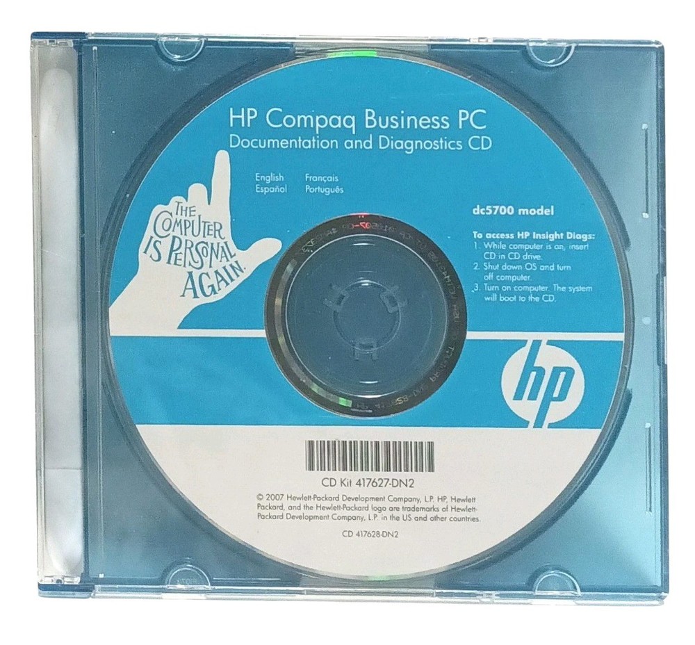 HP Compaq Business PC DCS700 CD Kit Document. & Diagnostics CD Quick Setup Guide
