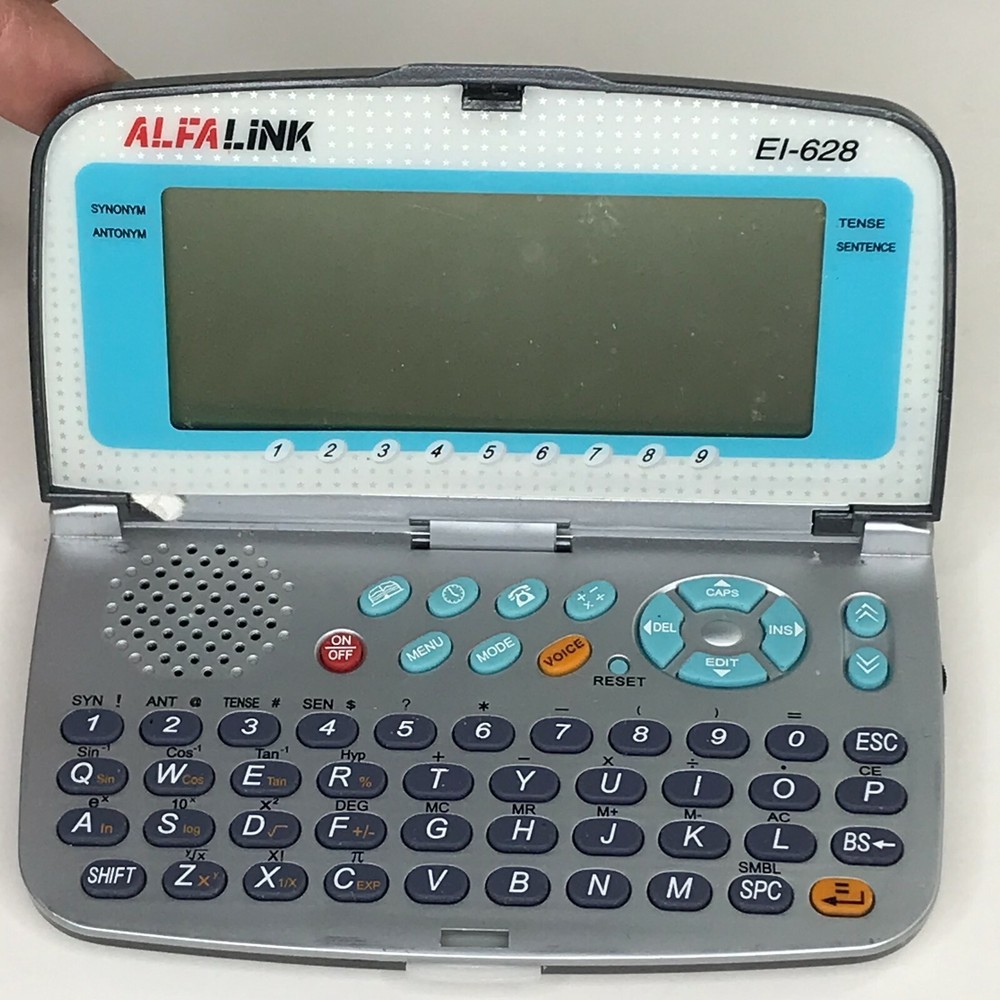 AlfaLink EI-628 Electronic Dictionary Translator Vintage Handheld – Tested