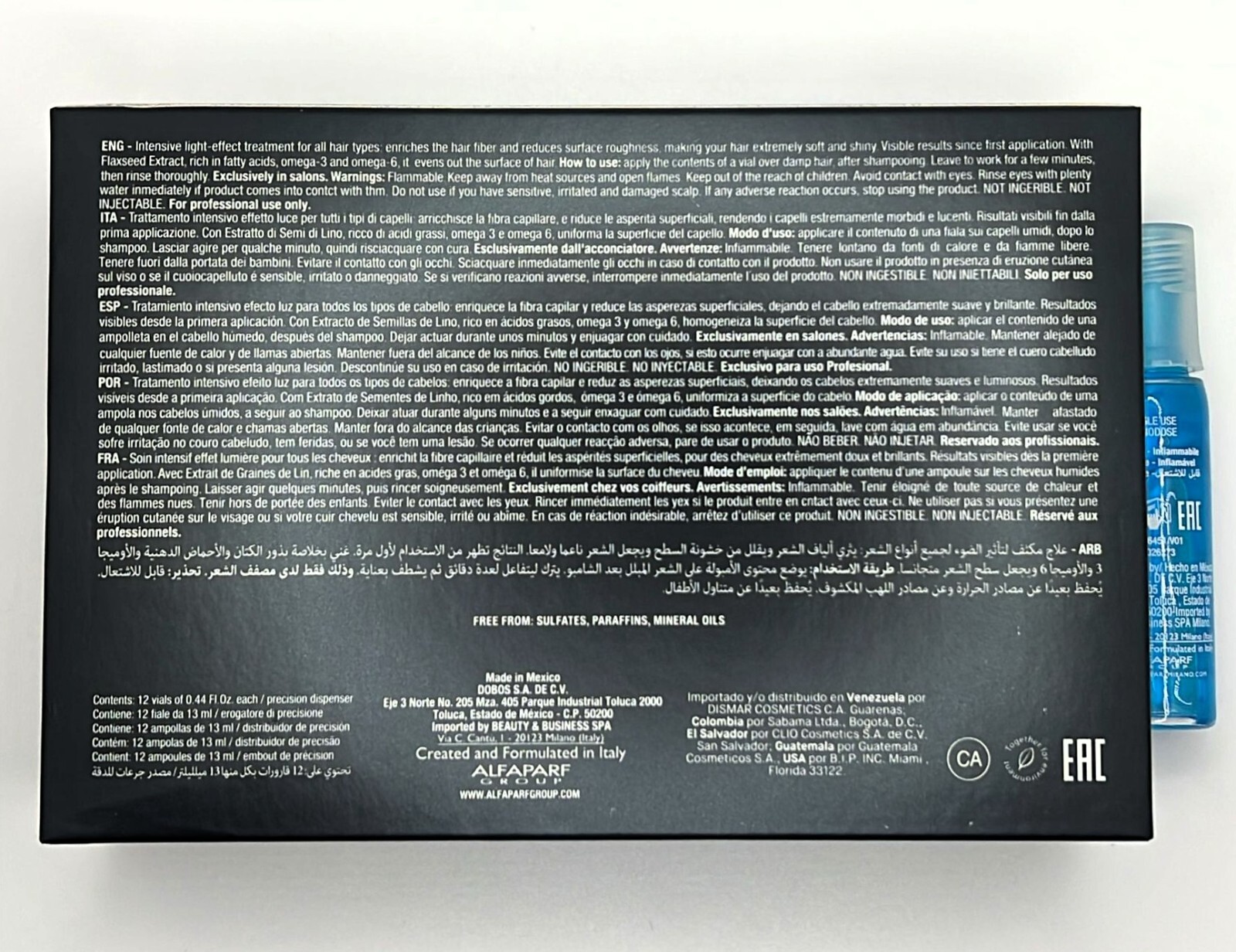 Alfaparf Semi Di Lino Sublime Essential Oil (All Hair Types) 12x13ml/0.44oz