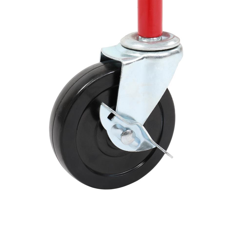 16FT Drywall Panel Hoist Dry Wall Rolling Caster Lifter Construction Tool Red