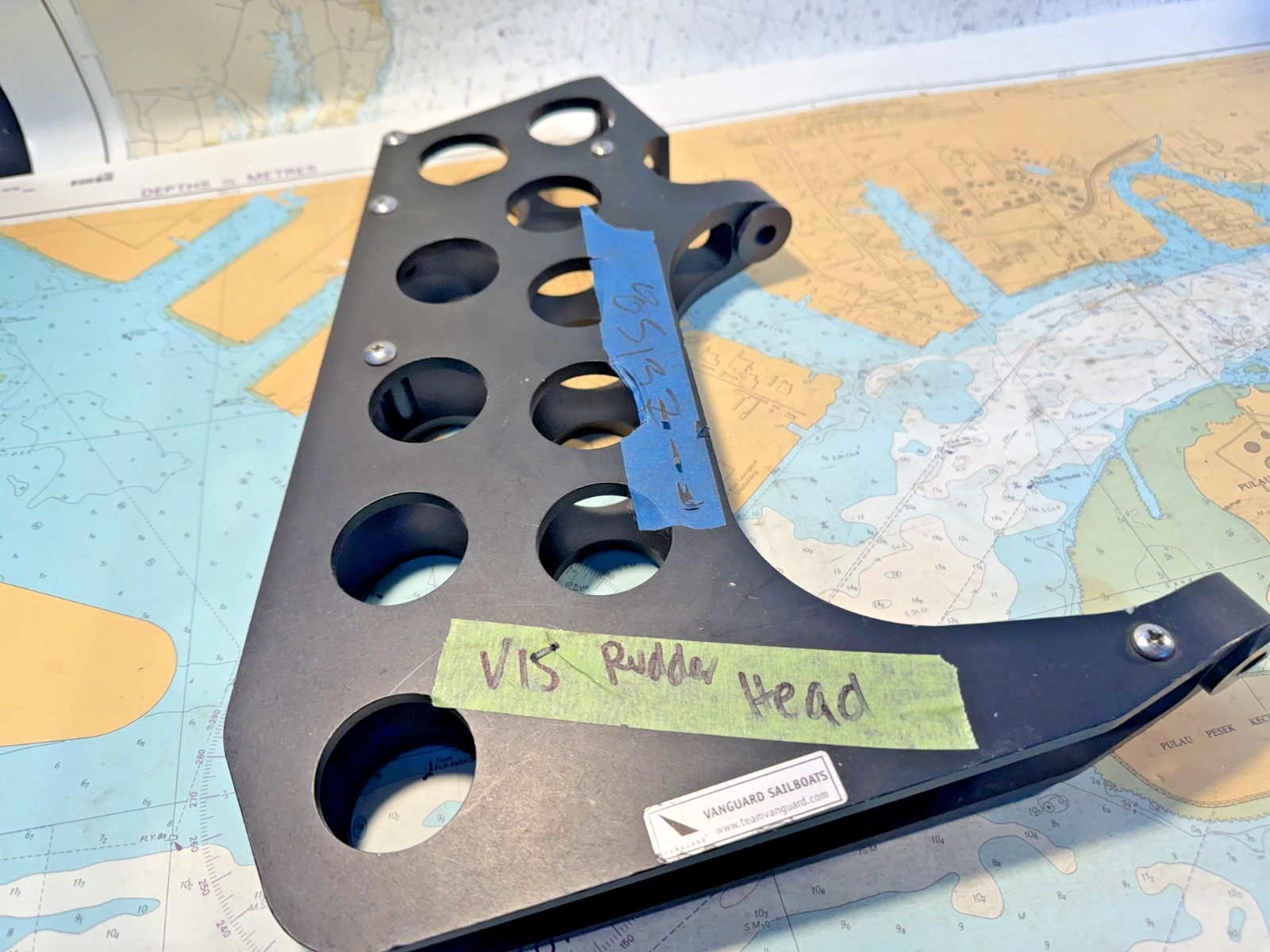 Vanguard 15 Rudder Head, New Old Stock.