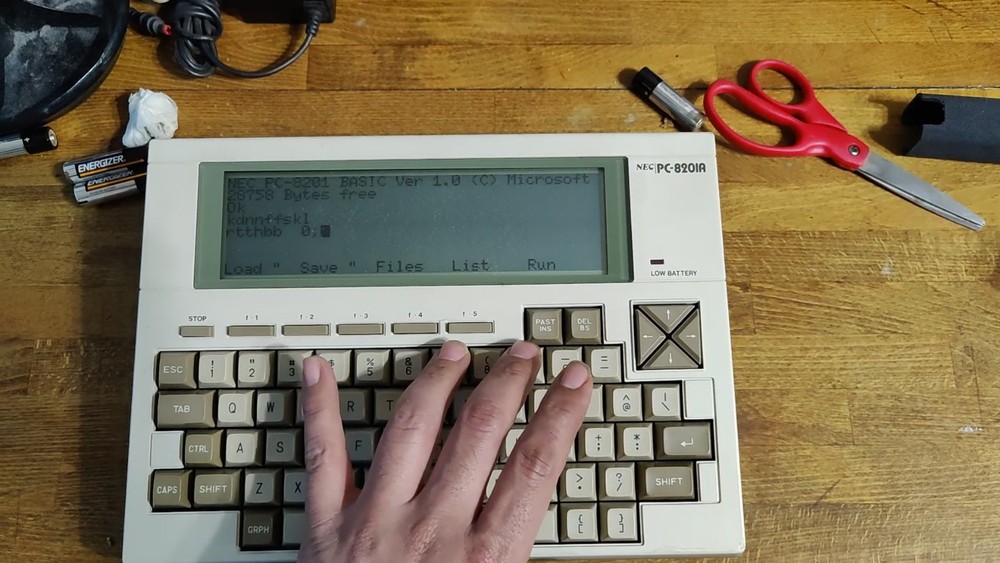 NEC PC-8201A Portable Computer Working 1980s Vintage