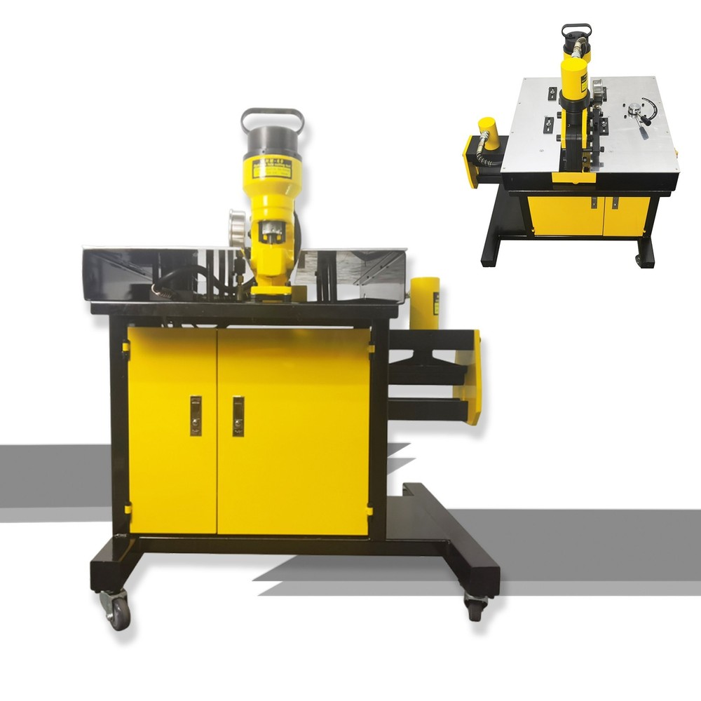 110V Hydraulic 3-in-1 Busbar Processing Machine Cutter/Bender/Hole Puncher