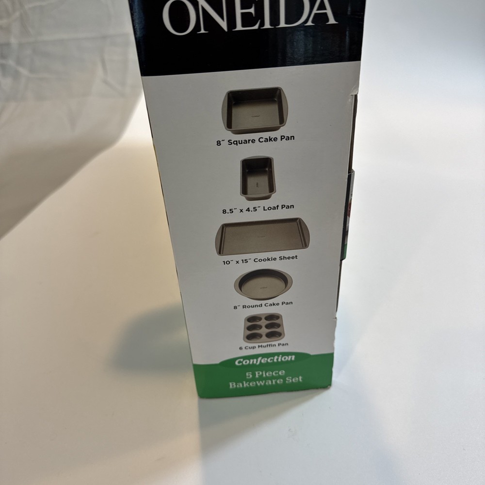 Oneida Confection 5 Piece Bakeware Set New