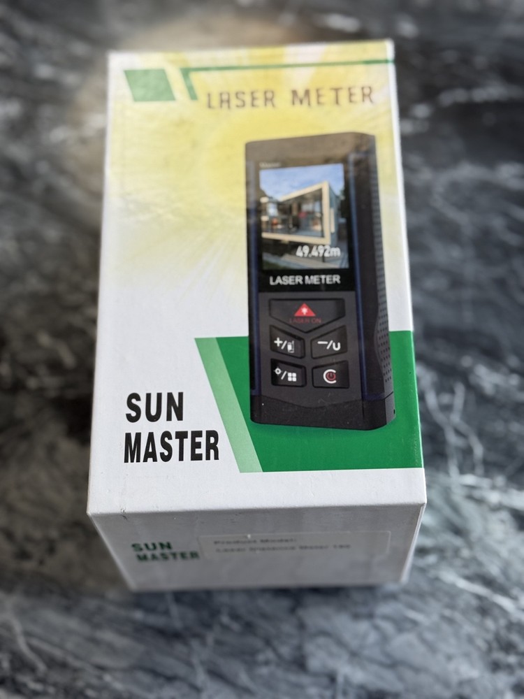 sun master 150m laser distance meter with camera rechargeable USB_C open box
