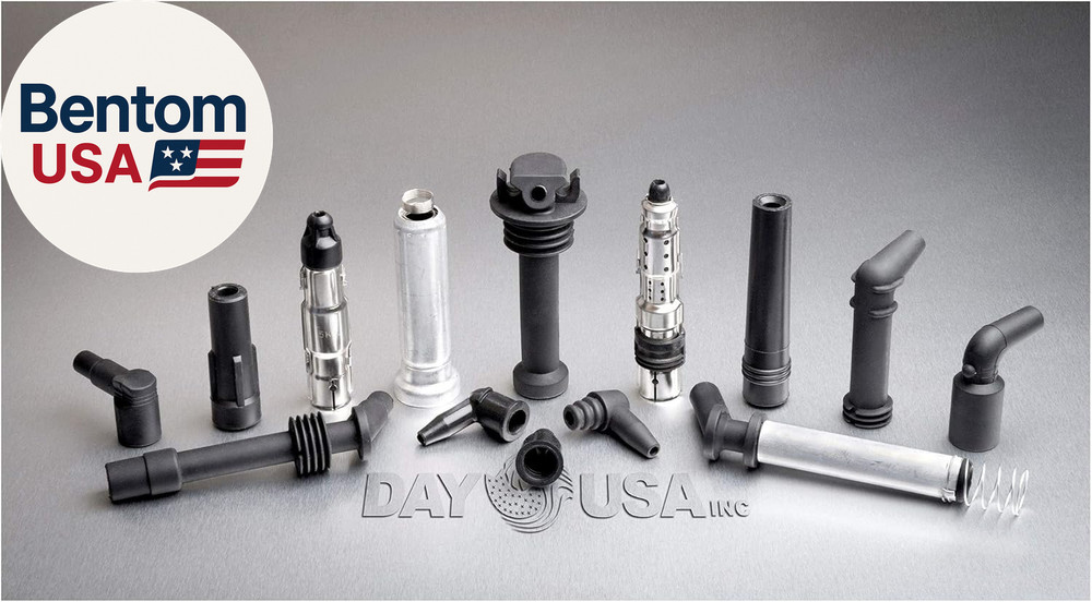 10 Set HEI Style Spark Plug Boot Terminal Kit Distributor Ignition Boot 90 Degre