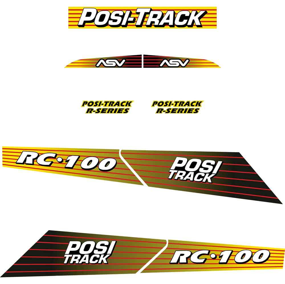 ASV RC100 Decals Stickers Repro Kit