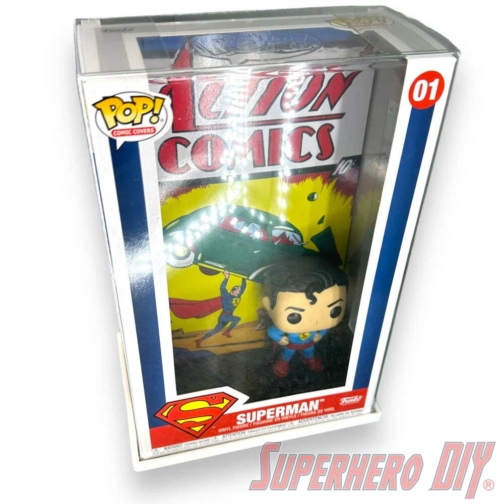 Pop Comic Covers Floating Shelf | Fits Comic Funko Pop Box | Includes screws