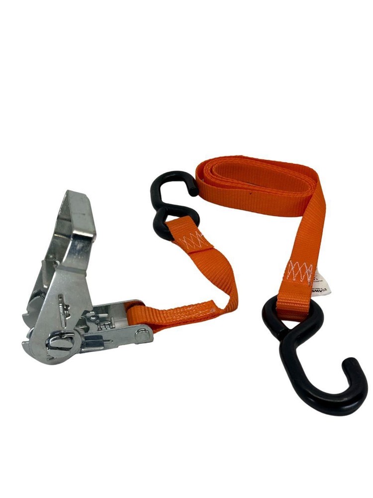 1"X6' Ratchet Strap w/ S-Hooks 4 Pack