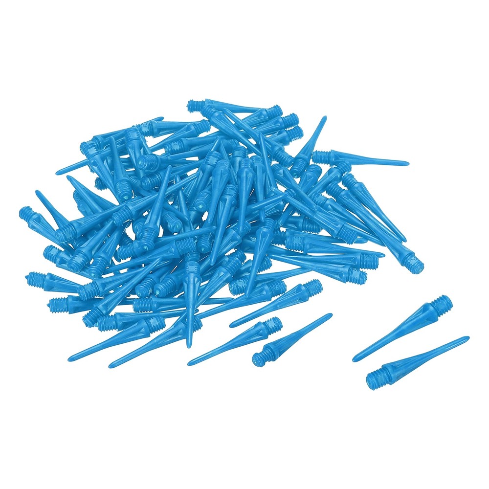 Plastic Dart Tips, 50 Pack 2BA Thread Soft Dart Tips Plastic Tip, Blue