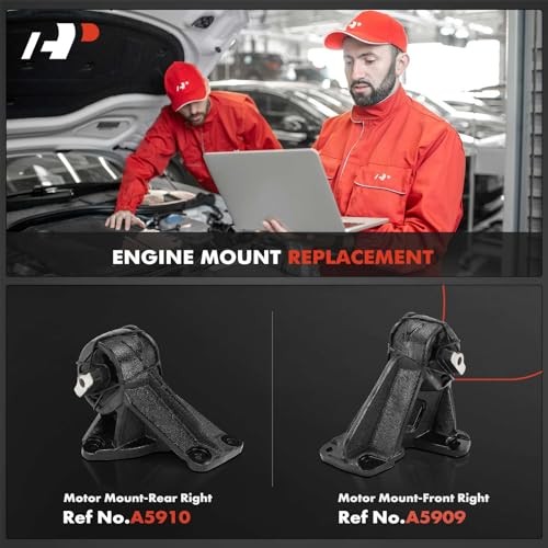 2-PC Front Left and Right Engine Motor Mount Kit Compatible with Ram 1500