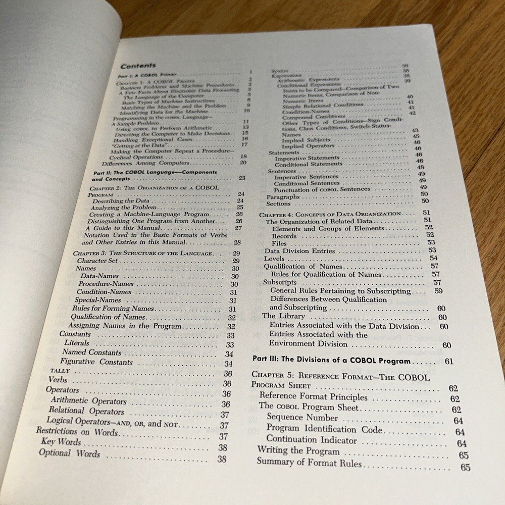 1961 IBM SYSTEMS REFERENCE LIBRARY - COBOL GENERAL INFORMATION