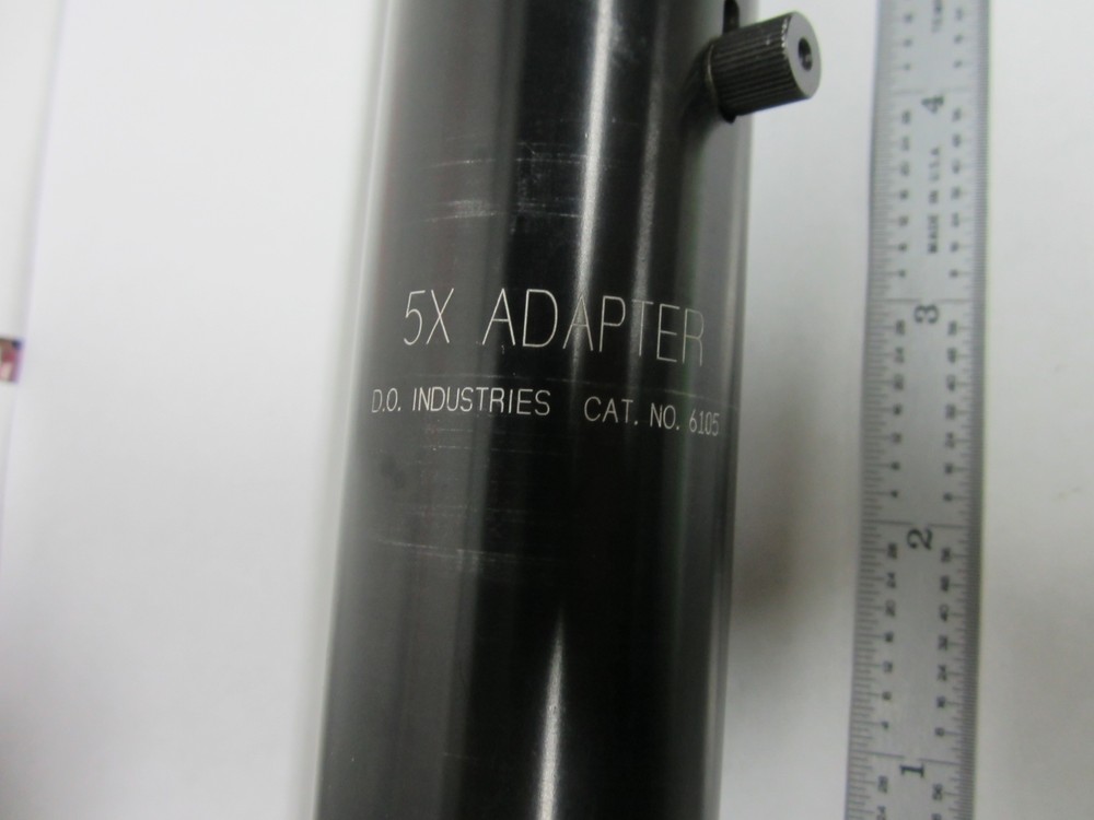 MICROSCOPE VIDEO CAMERA 5X ADAPTER D.O. INDUSTRIES OPTICS AS IS BIN#M6-11