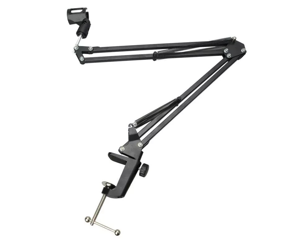 Professional Recording Microphone Stand - Adjustable Height, Sturdy & Versatile