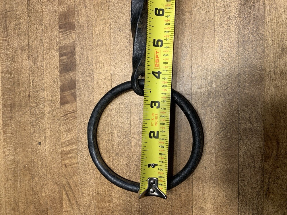 Antique Twisted Snaffle Bit - Blacksmith Forged - Horse/ Ox Tack Iron- Huge